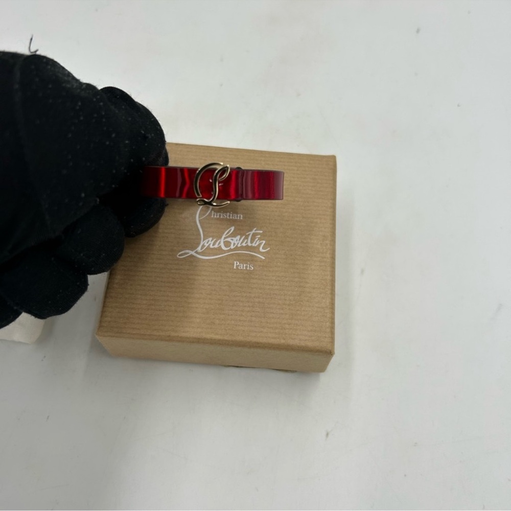 Women’s Christian Louboutin CL logo bracelet made in Italy NWT - Picture 8 of 11